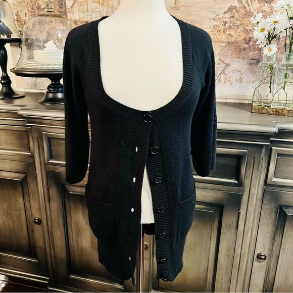 Fifth Culture Black Cardigan Sweater Size small - Picture 1 of 6